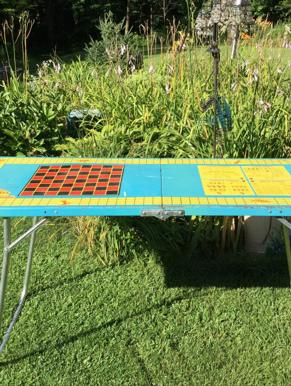VOGUE GAME TABLE COLLAPSIBLE METAL RARE 😎 RETRO COOL